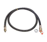 sourcing map M10x1mm Thread 39.37" Length Flexible Extension Grease Hose with Fixing Hex Screw Nut for Grease Gun Lubrication