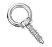 sourcing map M10x40mm Eye Hooks 3.3x1.6x1.6 Inch 304 Stainless Steel Eye Bolts Hammock Hooks for Screw Eyes Hanging Swing, Yoga Hammock Stand, Pack of 1