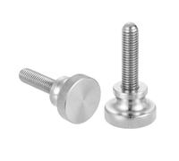 sourcing map M10x40mm Knurled Thumb Screws, 304 Stainless Steel Diamond Head Thumb Screws Metric Knurled Head Bolts with Shoulder Grip Knobs Hand Tighten Thread Fasteners, 30mm Dia. 2 Pcs