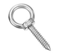 sourcing map M10x50mm Eye Hooks 3.7x1.6x1.6 Inch 304 Stainless Steel 1pcs | Eye Bolts,Hammock Hooks,for Screw Eyes Hanging Swing,Yoga Hammock Stand