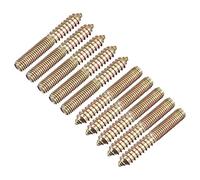 sourcing map M10x60mm Hanger Bolts, 12pcs Double Ended Thread Dowel Screws for Wood Furniture Connecting