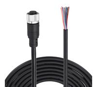 sourcing map M12 12 Pin Straight Female Aviation Connector Cable, 19.7ft Waterproof IP67 Aviation Sensor Electrical Cable