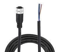 sourcing map M12 4 Pin Straight Female Aviation Connector Cable, 9.8ft Waterproof IP67 Aviation Sensor Electrical Cable