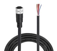 sourcing map M12 8 Pin Straight Female Aviation Connector Cable, 9.8ft Waterproof IP67 Aviation Sensor Electrical Cable