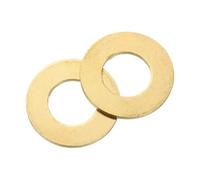 sourcing map M12 Flat Washer, 15 Pcs Brass Ring Flat Washers 20mm OD 0.8mm Thick Metal Sealing Gasket Ring for Screws Bolts Nuts