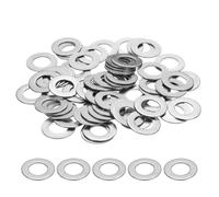 sourcing map M12 Flat Washer for Screw, 60Pcs Metal Washers 12MM ID x 24MM OD x 1MM Thick