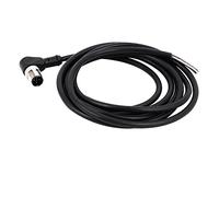 sourcing map M12 Male Elbow 5 Pin Aviation Connector Electrical Cable 2 M
