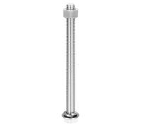 sourcing map M12 x 150mm 304 Stainless Steel Hex Head Screws Bolts, Nuts, Flat & Lock Washers Assortment Kit, Fully Threaded, Bright Finish for Home, Electronic, Machine, 1 Sets