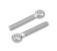 sourcing map M12 x 70mm 304 Stainless Steel Machine Shoulder Lift Eye Bolt Rigging 4pcs