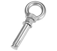 sourcing map M12 x 90 Expansion Eyebolt Eye Nut Screw with Ring 304 Stainless Steel Anchor Raw Bolts 1 Pcs