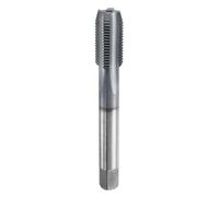 sourcing map M12x1.25 Metric Thread Tap 6542 Cobalt High-Speed Steel TiCN Coated Plug Tap Left Hand Straight Flutes Screw Threading Hand Tap