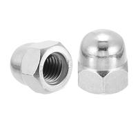 sourcing map M12x1.75 Acorn Cap Nuts, 5Pcs 316 Stainless Steel Dome Cap Head Acorn Nut Hardware Nuts for Bolt Cover, Silvery