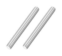 sourcing map M12x110mm Fully All Threaded Rod, 2Pcs 316 Stainless Steel Long Threaded Screw 1.75mm Thread Pitch Right Hand Threads for Furniture Mounting Assembly Fastening
