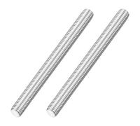 sourcing map M12x130mm Fully All Threaded Rod, 2Pcs 316 Stainless Steel Long Threaded Screw 1.75mm Thread Pitch Right Hand Threads for Furniture Mounting Assembly Fastening