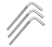 sourcing map M12x150mm 7/L-Shaped Right Angle Bolt Screw, 304 Stainless Steel L Shape Foundation Bolt Long Square Bend Screw, 3 Pcs