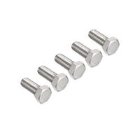 sourcing map M12x30mm Hex Bolts 304 Stainless Steel Hexagon Screw Bolt 5pcs