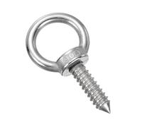 sourcing map M12x40mm Eye Hooks 3.4x2x2 Inch 304 Stainless Steel Eye Bolts Hammock Hooks for Screw Eyes Hanging Swing, Yoga Hammock Stand, Pack of 1