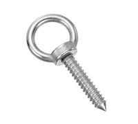 sourcing map M12x60mm Eye Hooks 4.3x2x2 Inch 304 Stainless Steel Eye Bolts Hammock Hooks for Screw Eyes Hanging Swing, Yoga Hammock Stand, Pack of 1