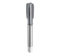 sourcing map M13x1.25 Metric Thread Tap 6542 Cobalt High-Speed Steel TiCN Coated Plug Tap Right Hand Straight Flutes Screw Threading Hand Tap