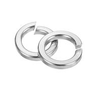 sourcing map M14 Split Lock Washer, 50Pcs 304 Stainless Steel Spring Lock Washers Metal Split Ring Washer for Screw Bolts Machinery