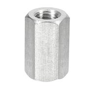 sourcing map M14 x 2-Pitch 40mm Length Coupling Nuts, 1pcs 304 Stainless Steel Metric Hex Rod Coupling Nuts