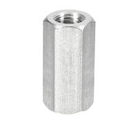 sourcing map M14 x 2-Pitch 50mm Length Metric Hex Rod Coupling Nuts 1pcs | 304 Stainless Steel Coupling Nuts