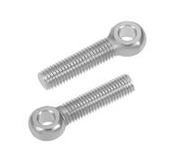 sourcing map M14 x 50mm Machinery Shoulder Swing Lifting Eye Bolt 304 Stainless Steel Metric Thread 2pcs