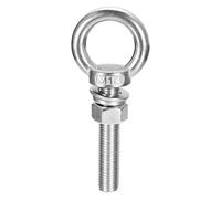 Sourcing Map M14 x 80mm Stainless Steel Lifting Eye Bolt with Nut Washer and Shoulder Ring for Hanging Items