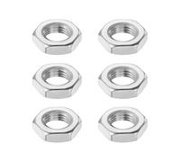 sourcing map M14x1.5mm Hex Nuts, 6Pcs 304 Stainless Steel Metric Fine Thread Hexagon Lock Nuts Fasteners 22mm/0.87" Width, 7mm/0.28" Height for Machinery Automotive Industrial Use