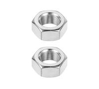 sourcing map M14x1mm Hex Nuts, 2Pcs 304 Stainless Steel Metric Fine Thread Hexagon Lock Nuts Fasteners for Machinery Automotive Industrial Use, 22mm / 0.87" Width 11mm / 0.43" Height