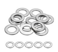 sourcing map M16 Flat Washer for Screw, 12Pcs Metal Washers 16MM ID x 30MM OD x 3MM Thick