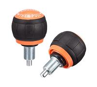 sourcing map M16 Pull Pin Spring Knob Replacement Parts for Home Fitness Height Adjustment Screws Equipment Black Orange 2pcs