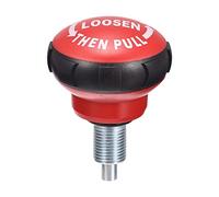 sourcing map M16 Pull Pin Spring Knob Replacement Parts for Home Fitness Height Adjustment Screws Equipment, Black Red