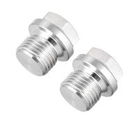 sourcing map M16 X 1.5 Male Outer Hex Head Plug - 304 Stainless Steel Solid Thread Corrosion Resistant Bung Plug Pipe Fitting 2Pcs