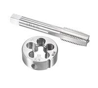 sourcing map M16 x 2mm Metric Tap and Die Set, Machine Thread Screw Tap with Round Threading Die, Tap & Die Kit for Nut Screw Bolt Thread Repair