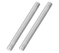 sourcing map M16x180mm Fully All Threaded Rod, 2Pcs 316 Stainless Steel Long Threaded Screw 2mm Thread Pitch Right Hand Threads for Furniture Mounting Assembly Fastening
