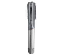 sourcing map M16x2 Metric Thread Tap 6542 Cobalt High-Speed Steel TiCN Coated Plug Tap Right Hand Straight Flutes Screw Threading Hand Tap