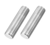 sourcing map M16x60mm Fully All Threaded Rod, 2Pcs 316 Stainless Steel Long Threaded Screw 2mm Thread Pitch Right Hand Threads for Furniture Mounting Assembly Fastening