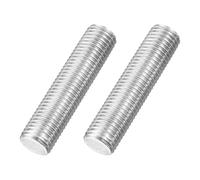sourcing map M16x70mm Fully All Threaded Rod, 2Pcs 316 Stainless Steel Long Threaded Screw 2mm Thread Pitch Right Hand Threads for Furniture Mounting Assembly Fastening