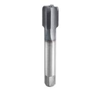 sourcing map M17x1 Metric Thread Tap 6542 Cobalt High-Speed Steel TiCN Coated Plug Tap Right Hand Straight Flutes Screw Threading Hand Tap