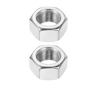 sourcing map M18x1.5mm Hex Nuts, 2Pcs 304 Stainless Steel Metric Fine Thread Hexagon Lock Nuts Fasteners 27mm/1.06" Width, 15mm/0.59" Height for Machinery Automotive Industrial Use