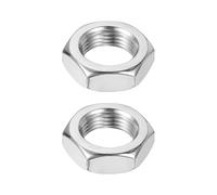 sourcing map M18x1.5mm Hex Nuts, 2Pcs 304 Stainless Steel Metric Fine Thread Hexagon Lock Nuts Fasteners 27mm/1.06" Width, 9mm/0.35" Height for Machinery Automotive Industrial Use