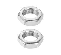 sourcing map M18x1mm Hex Nuts, 2Pcs 304 Stainless Steel Metric Fine Thread Hexagon Lock Nuts Fasteners 27mm/1.06" Width, 9mm/0.35" Height for Machinery Automotive Industrial Use