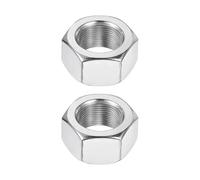 sourcing map M18x1mm Hex Nuts, 2Pcs 304 Stainless Steel Metric Fine Thread Hexagon Lock Nuts Fasteners 27mm/1.06" Width, 15mm/0.59" Height for Machinery Automotive Industrial Use