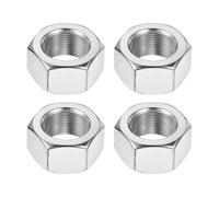 sourcing map M18x1mm Hex Nuts, 4Pcs 304 Stainless Steel Metric Fine Thread Hexagon Lock Nuts Fasteners 27mm/1.06" Width, 15mm/0.59" Height for Machinery Automotive Industrial Use
