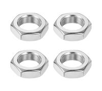 sourcing map M18x1mm Hex Nuts, 4Pcs 304 Stainless Steel Metric Fine Thread Hexagon Lock Nuts Fasteners 27mm/1.06" Width, 9mm/0.35" Height for Machinery Automotive Industrial Use