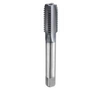sourcing map M18x2.5 Metric Thread Tap 6542 Cobalt High-Speed Steel TiCN Coated Plug Tap Right Hand Straight Flutes Screw Threading Hand Tap