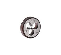 sourcing map M2.5 x 0.45 Metric Round Die, Machine Thread Left Hand Threading Die, Alloy Steel Screw Thread Cutting Die