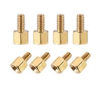 sourcing map M2.5x4mm+5mm Male-Female Brass Hex PCB Motherboard Spacer Standoff for FPV Drone Quadcopter, Computer & Circuit Board 20pcs