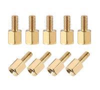 sourcing map M2.5x5mm+6mm Male-Female Brass Hex PCB Motherboard Spacer Standoff for FPV Drone Quadcopter, Computer & Circuit Board 20pcs